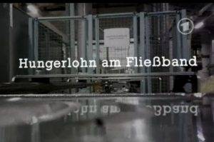 Hungerlohn am Fließband
